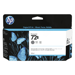 HP 72B 130-ml Gray DesignJet Ink Cartridge (3WX08A)