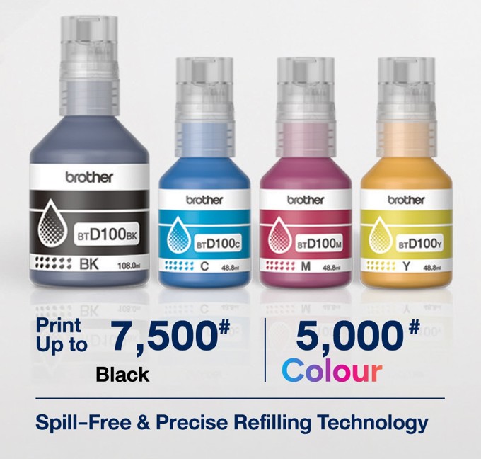 BỘ MỰC IN BROTHER BTD100 BLACK – CYAN – MAGENTA – YELLOW BỘ MỰC IN BROTHER BTD100 BLACK – CYAN – MAGENTA – YELLOW